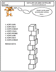 okul öncesi çocuklar için sıralama kavramı çalışmaları